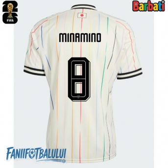 Japonia Takumi Minamino #8 Tricou Fotbal Replică Mondial 2026 Barbati Deplasare